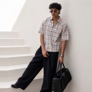 Siena Check Cuban Collar Shirt