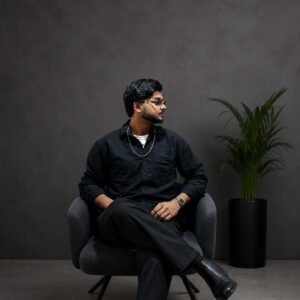 Midnight Black Tailored Formal Japanese Pant