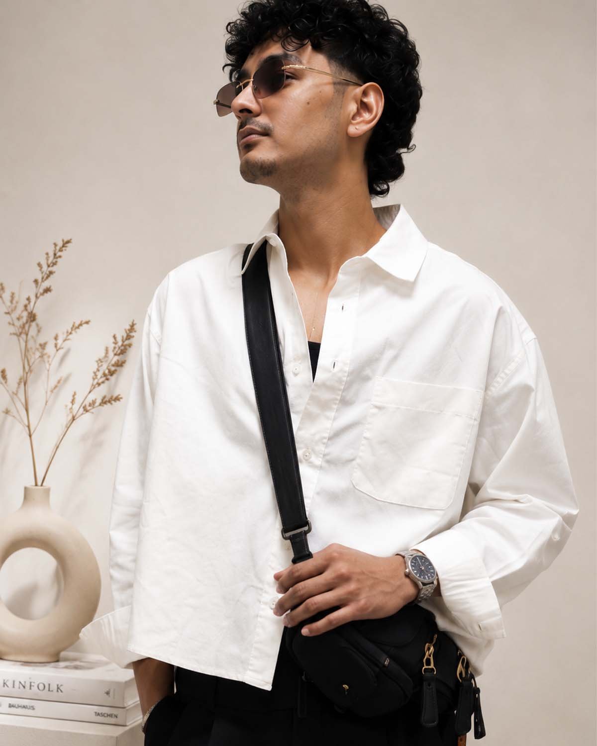 Ivory Noir Relaxed Resort Shirt - Image 2