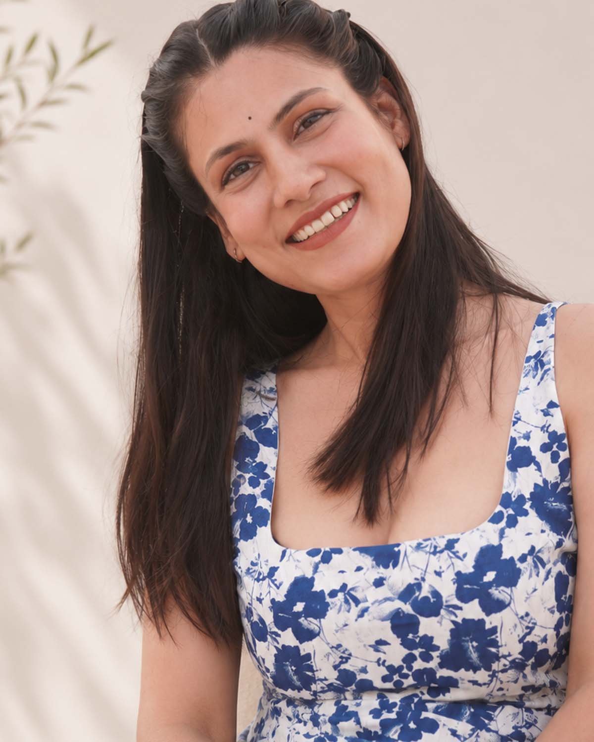 Blue Blossom Printed Kurti - Image 4