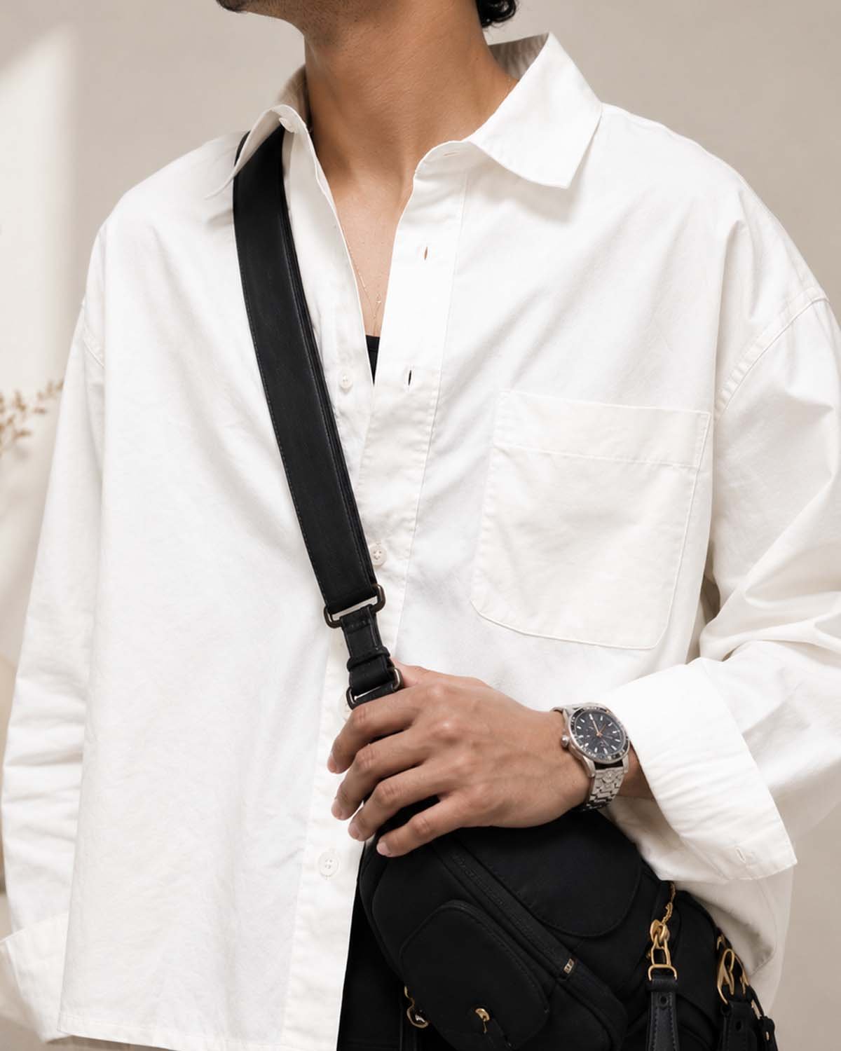 Ivory Noir Relaxed Resort Shirt - Image 5