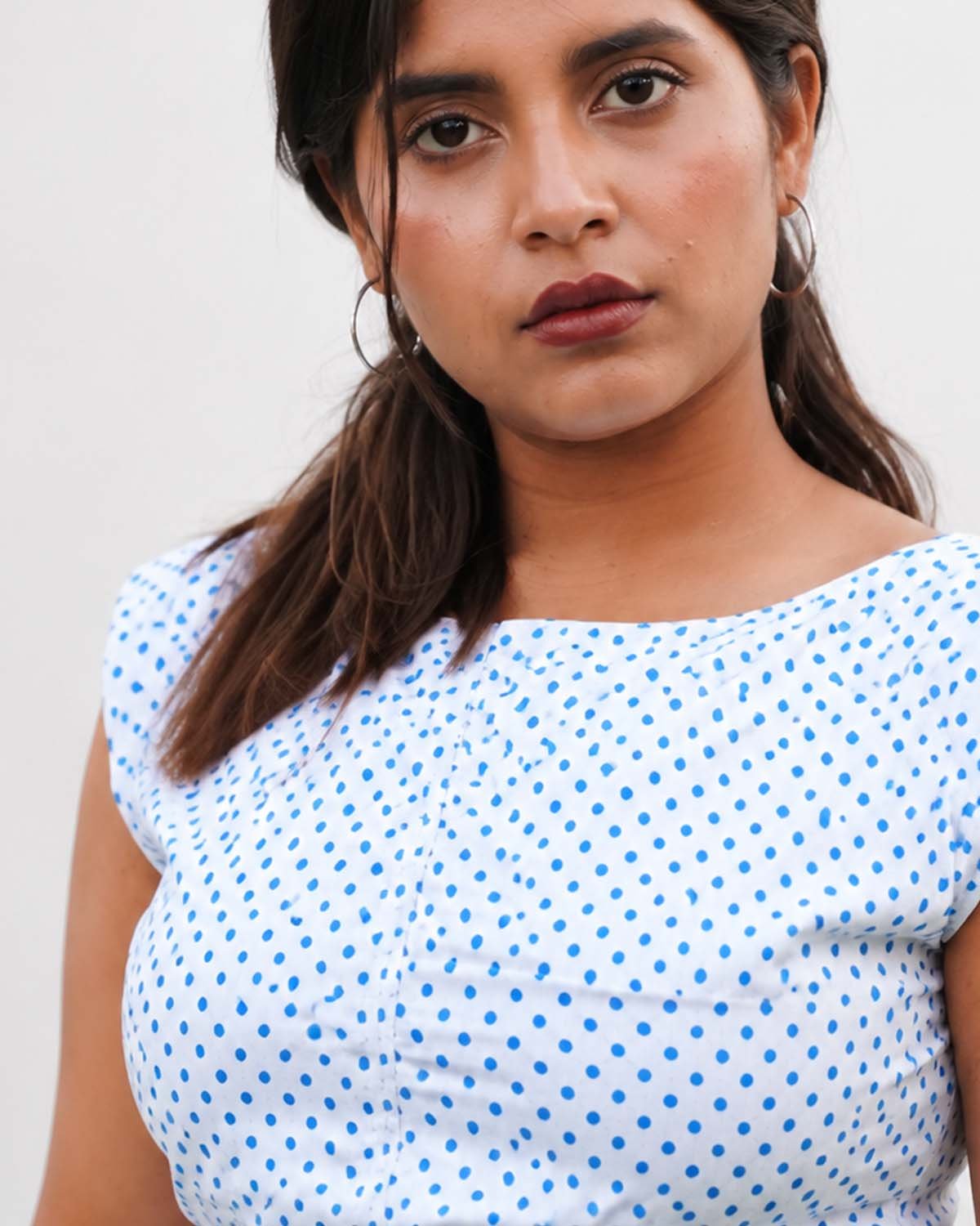 Celeste Polka Ruched Top - Image 2