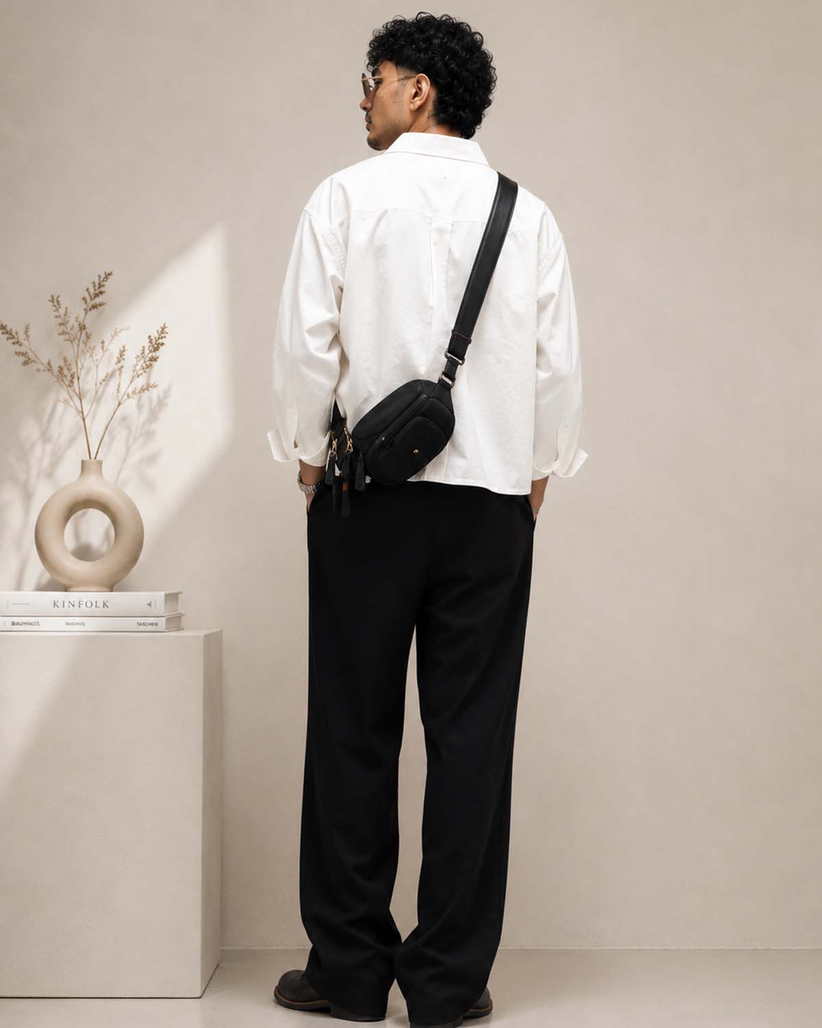 Ivory Noir Relaxed Resort Shirt - Image 4