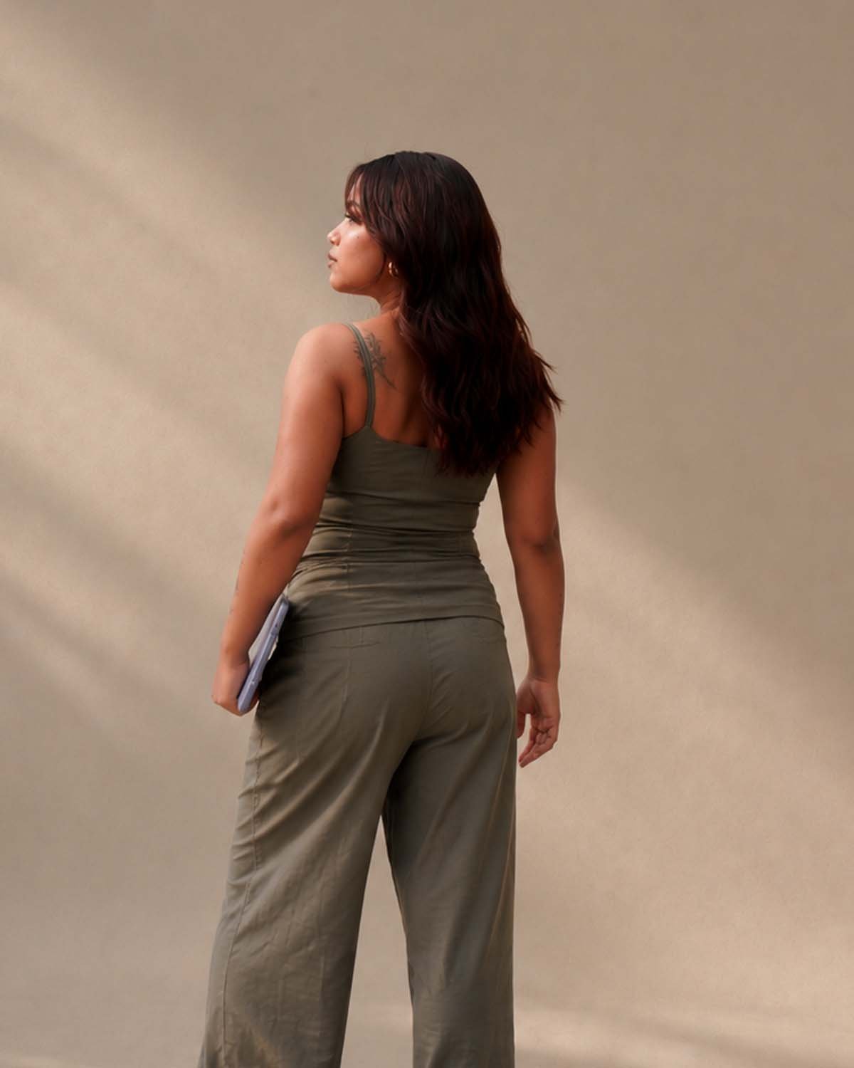 Olive Drift Ruched Co-ord set - Image 5