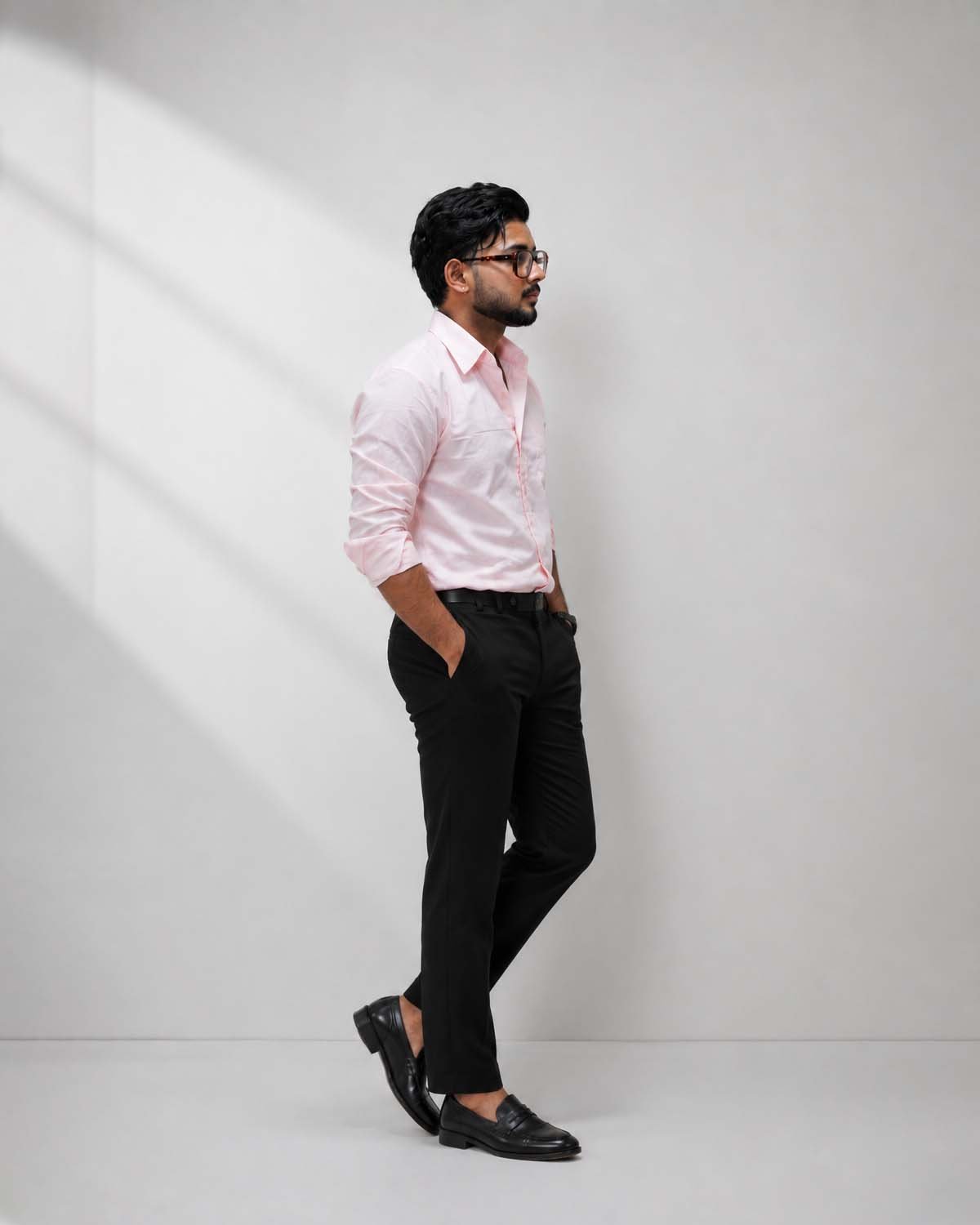 Blush Pink Premium Formal Shirt - Image 3