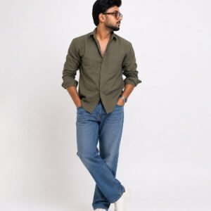 Olive Grove Casual Shirt for Men