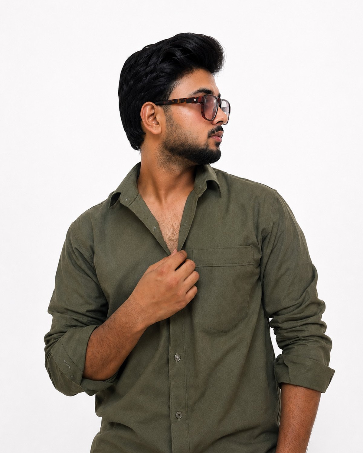 Olive Grove Casual Shirt for Men - Image 4