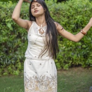 Pure Cotton Hand-Work Printed Co-Ord Set for Women