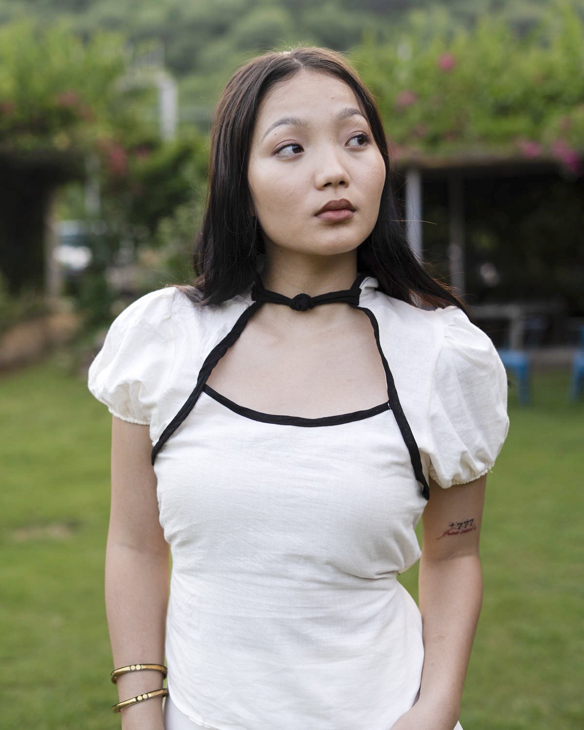 White Cotton Co-Ord Set for Women - Image 4