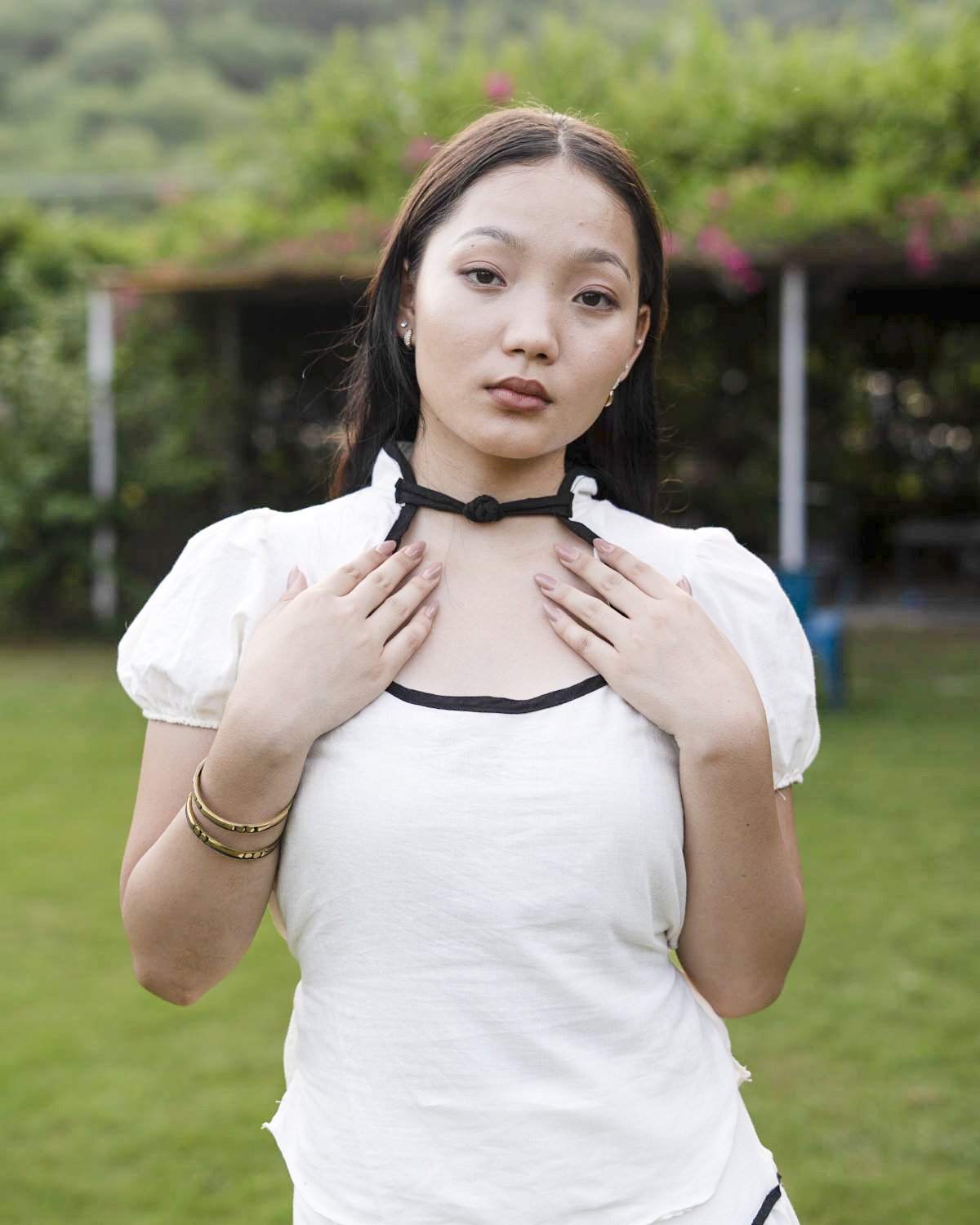 White Cotton Co-Ord Set for Women - Image 3