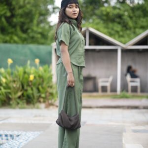 Green Cotton Co-Ord Set for Women
