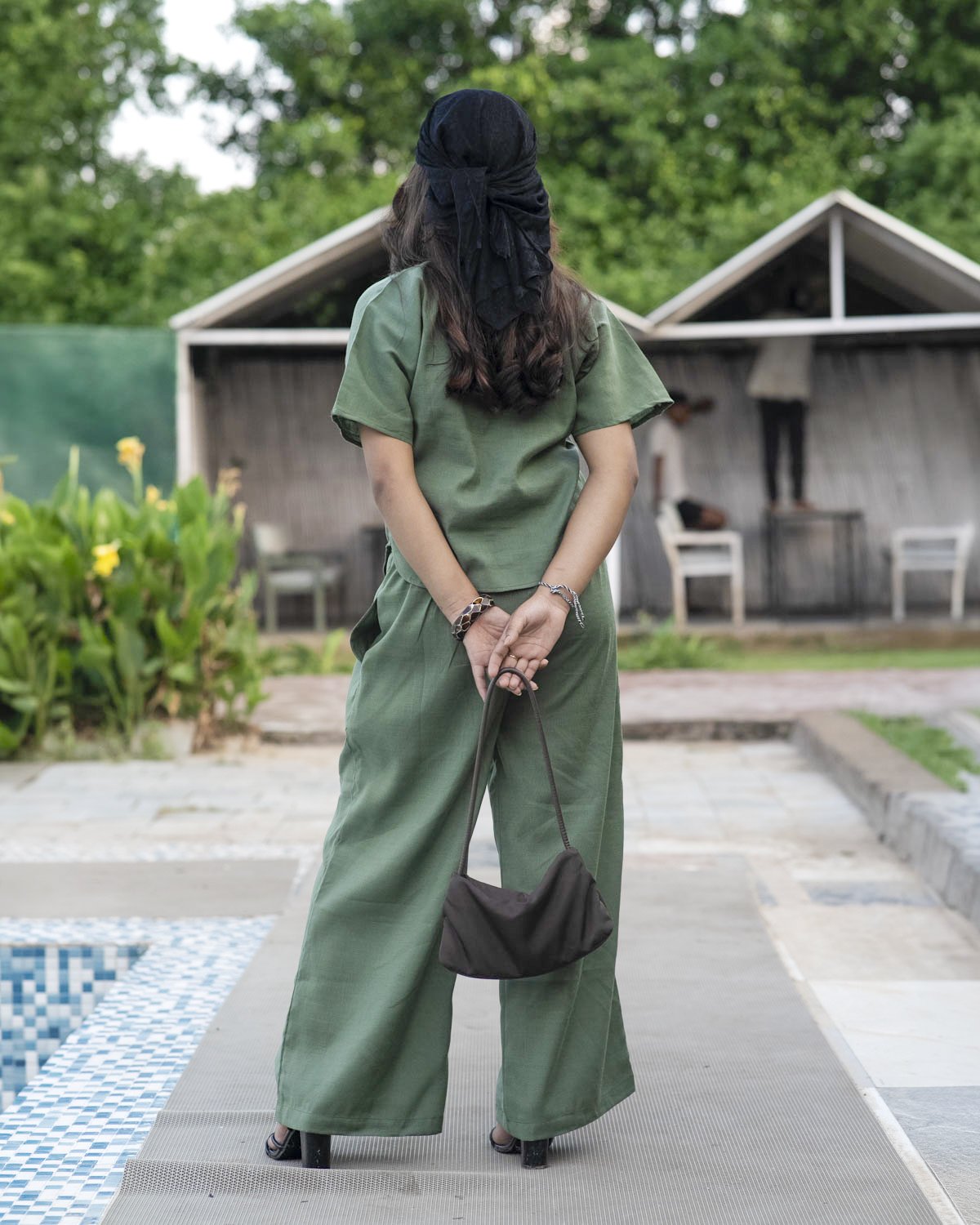 Green Cotton Co-Ord Set for Women - Image 3